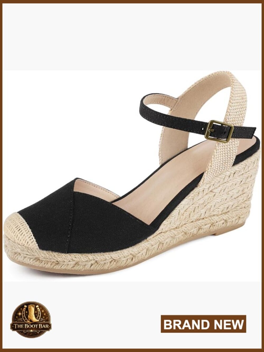 Closed Toe Platform Wedge Sandals Buckle Ankle Strap Espadrilles Summer